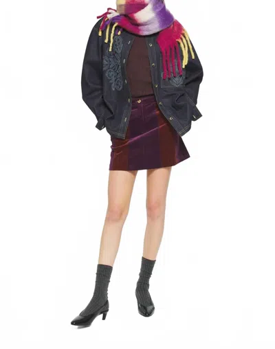 Antik Batik Rusty Mini Skirt In Purple In Multi