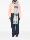Antik Batik Scarvis Checked Fringed Scarf In Gray