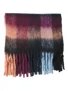 Antik Batik Scarvis Checked Fringed Scarf In Multi