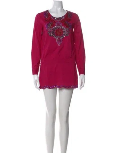 Pre-owned Antik Batik Scoop Neck Mini Dress W/ Tags In Pink