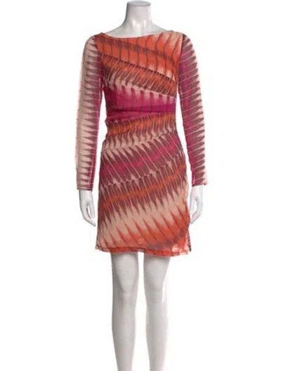 Pre-owned Antik Batik Silk Mini Dress In Pink