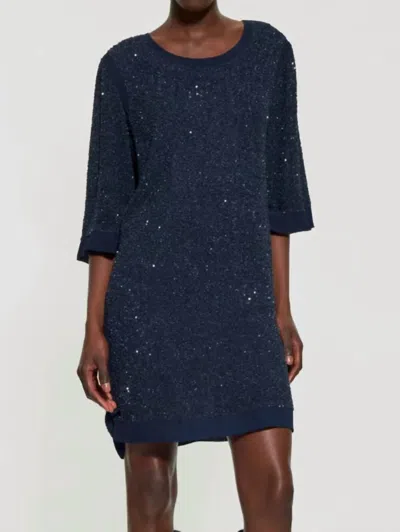 Antik Batik Stefi Mini Dress In Dark Navy In Blue