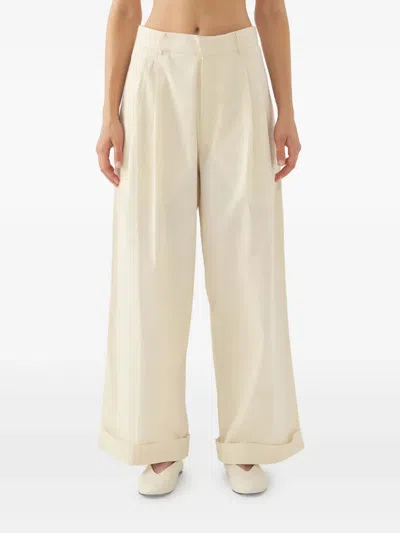 Antik Batik Straight-leg Trousers In White