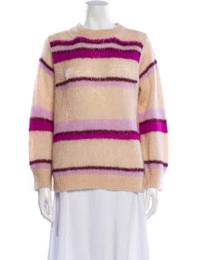 Pre-owned Antik Batik Striped Crew Neck Sweater In Pink