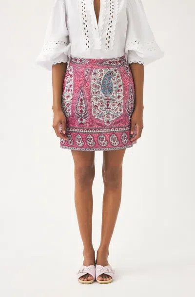 Antik Batik Tajar Mini Skirt In Red
