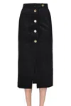 Antik Batik Tildo Corduroy Skirt In Black