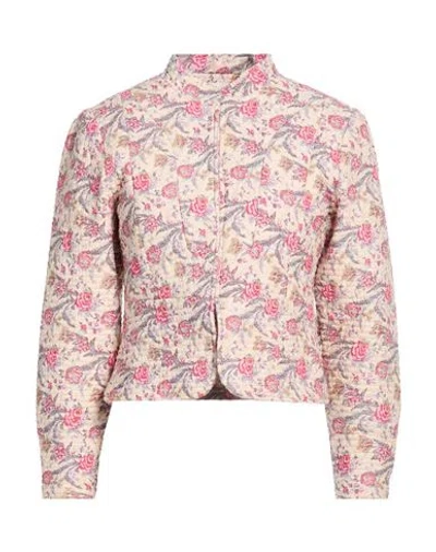 Antik Batik Woman Jacket Blush Size 10 Cotton In Pink