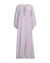 Antik Batik Woman Maxi Dress Lilac Size 10 Cotton In Purple