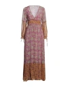 Antik Batik Woman Maxi Dress Mauve Size 10 Viscose In Purple