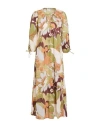 Antik Batik Woman Maxi Dress Military Green Size 10 Cotton In Green