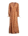 Antik Batik Woman Maxi Dress Orange Size 10 Cotton