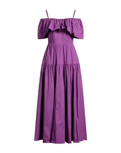 Antik Batik Woman Maxi Dress Purple Size 10 Cotton