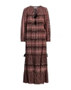 Antik Batik Woman Maxi Dress Red Size 10 Cotton