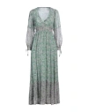 Antik Batik Woman Maxi Dress Sage Green Size 10 Viscose In Sage Green
