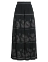 Antik Batik Woman Maxi Skirt Black Size 10 Cotton