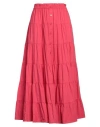 Antik Batik Woman Maxi Skirt Magenta Size 10 Cotton