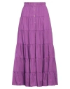 Antik Batik Woman Maxi Skirt Purple Size 10 Cotton