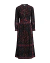 Antik Batik Woman Midi Dress Black Size 10 Cotton