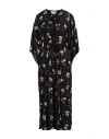 Antik Batik Woman Midi Dress Black Size 10 Viscose In Black