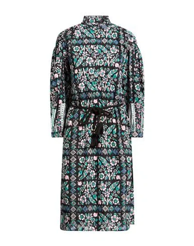 Antik Batik Woman Midi Dress Black Size 8 Cotton