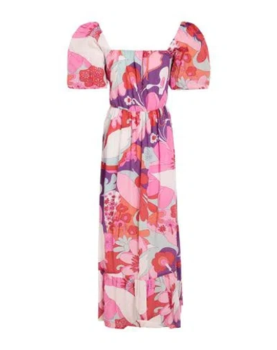 Antik Batik Woman Midi Dress Pink Size 10 Cotton