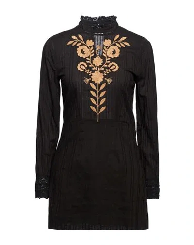Antik Batik Woman Mini Dress Black Size 10 Cotton