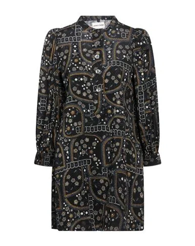 Antik Batik Woman Mini Dress Black Size 4 Wool