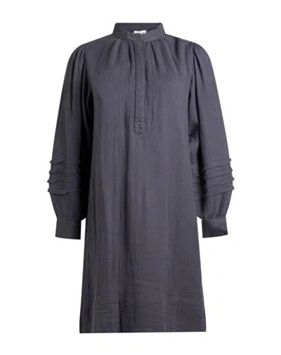 Antik Batik Woman Mini Dress Charcoal Size Xs Cotton In Gray