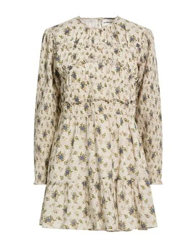 Antik Batik Woman Mini Dress Grey Size 10 Cotton In Animal Print