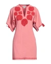 Antik Batik Woman Mini Dress Pink Size 10 Cotton