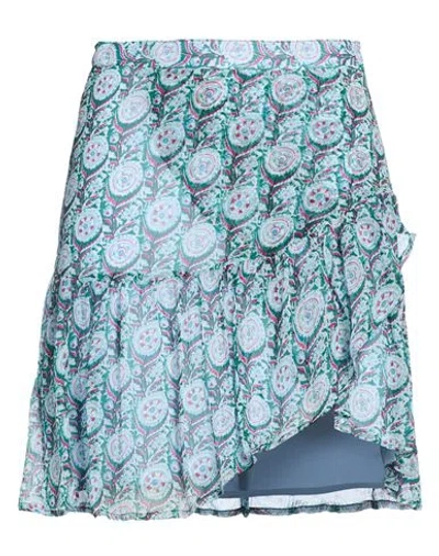 Antik Batik Woman Mini Skirt Blue Size 10 Viscose
