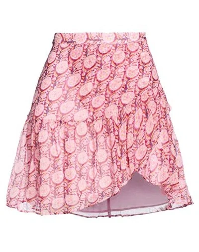 Antik Batik Woman Mini Skirt Pink Size 10 Viscose