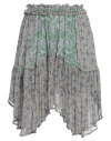 Antik Batik Woman Mini Skirt Sage Green Size 10 Viscose In Sage Green