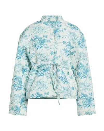 Antik Batik Woman Puffer Light Green Size 10 Cotton