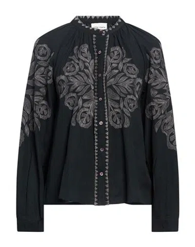 Antik Batik Woman Shirt Black Size 10 Cotton
