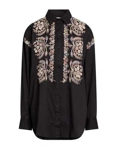 Antik Batik Woman Shirt Black Size 10 Cotton