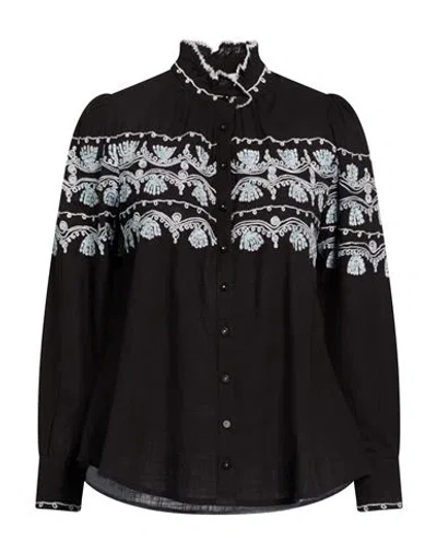 Antik Batik Woman Shirt Black Size 4 Cotton