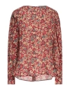 Antik Batik Woman Shirt Burgundy Size 10 Viscose In Red
