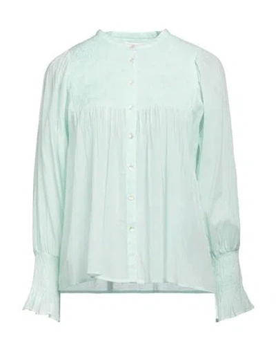 Antik Batik Woman Shirt Light Green Size 10 Cotton