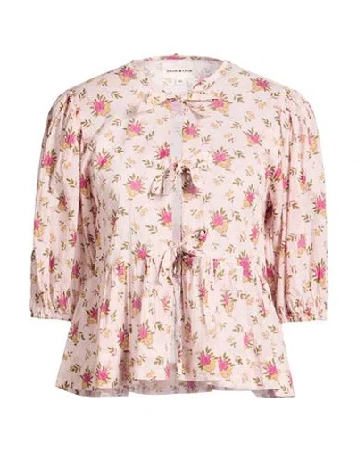 Antik Batik Woman Shirt Light Pink Size 10 Cotton