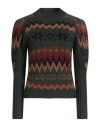 Antik Batik Woman Sweater Dark Green Size 10 Merino Wool, Alpaca Wool