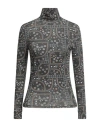 Antik Batik Woman T-shirt Gunmetal Size 10 Viscose, Wool, Elastane