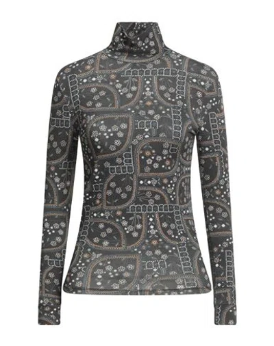Antik Batik Woman T-shirt Gunmetal Size 10 Viscose, Wool, Elastane