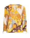 Antik Batik Woman Top Apricot Size 8 Cotton In Orange