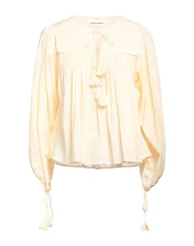 Antik Batik Woman Top Apricot Size 10 Cotton In Orange