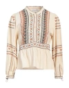 Antik Batik Woman Top Beige Size 10 Cotton