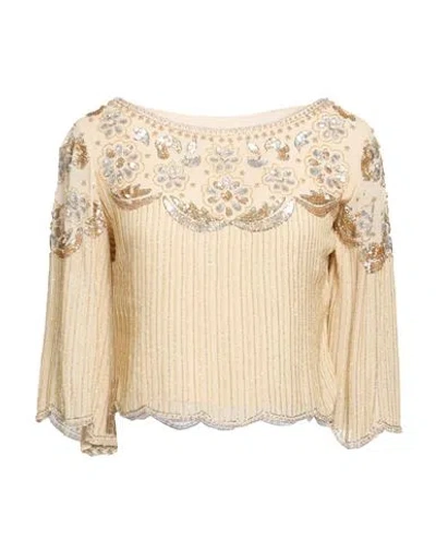 Antik Batik Woman Top Beige Size 10 Viscose In Neutral