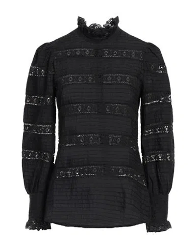 Antik Batik Woman Top Black Size 10 Cotton