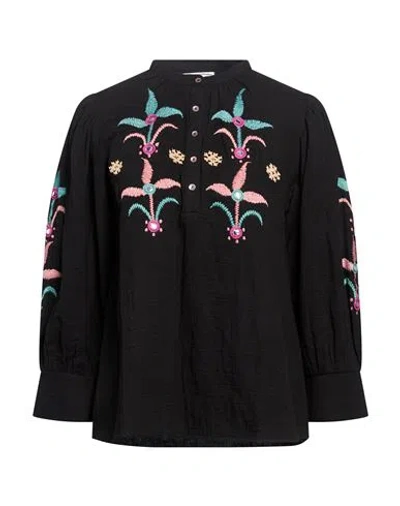 Antik Batik Woman Top Black Size 4 Cotton