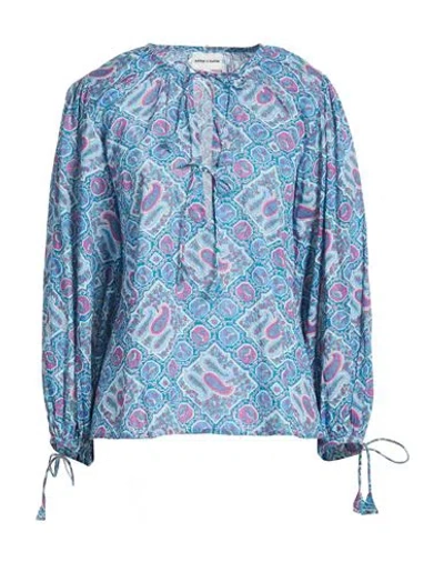 Antik Batik Woman Top Deep Teal Size 10 Cotton In Green